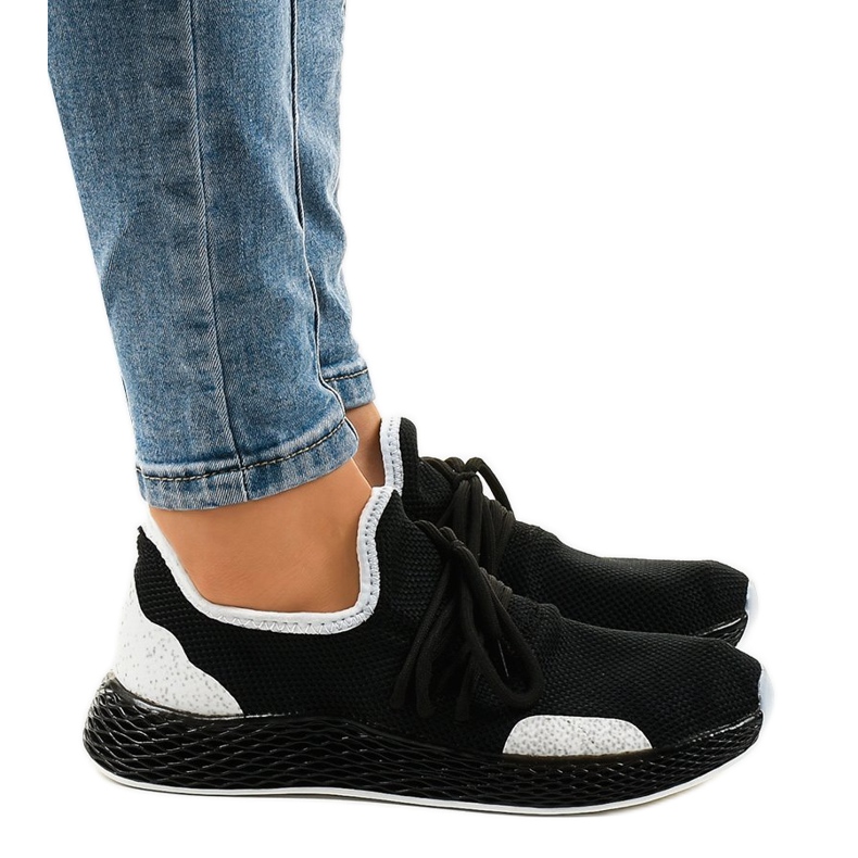 Schwarze Damen Sportschuhe B-6851