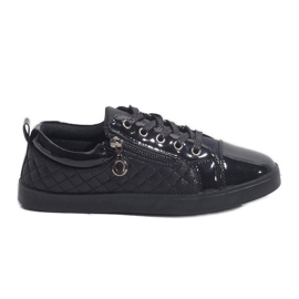 Schwarze modische Damen-Sneaker R19-11