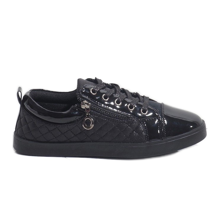 Schwarze modische Damen-Sneaker R19-11