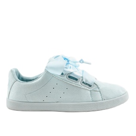 Blaue Sneakers aus Wildleder AM-8105