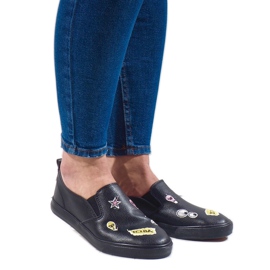 Schwarze Sneaker mit G82-3 Prints