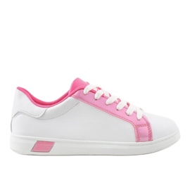 Weiße Turnschuhe W-3116 rosa