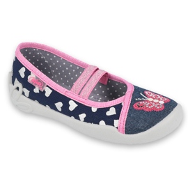 Befado Kinderschuhe 116X268 marineblau rosa
