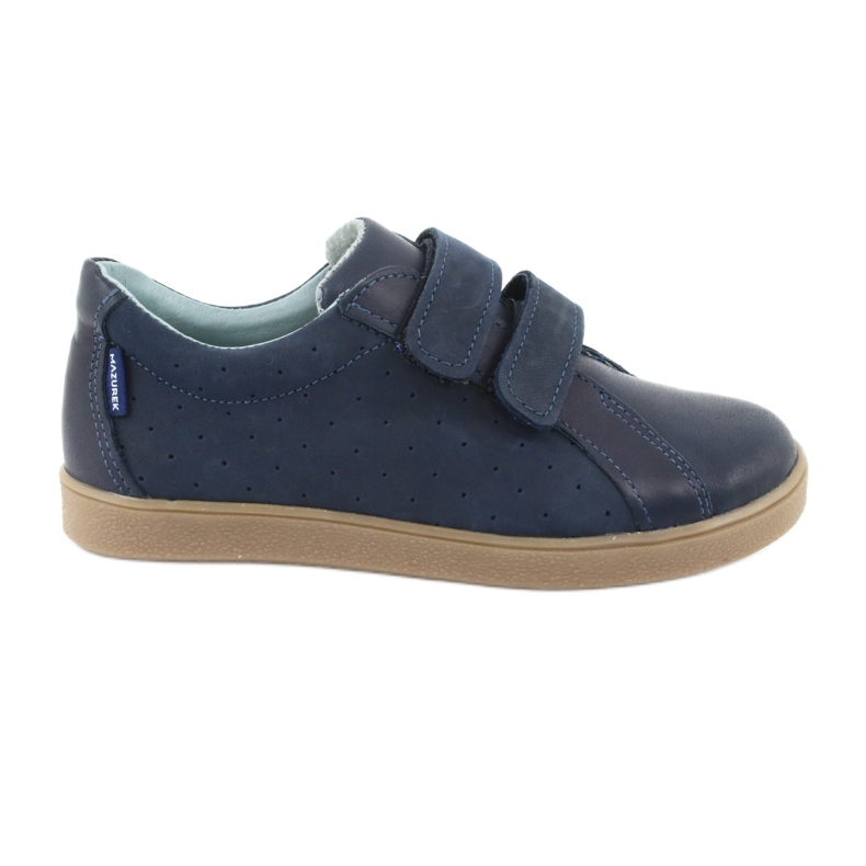 Jungenschuhe mit Klettverschluss Mazurek 1235, Marineblau