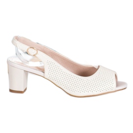 Sergio Leone Durchbrochene Sandalen an einer Bar gelb