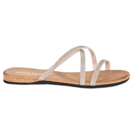 Sergio Leone Stilvolle Hausschuhe gelb