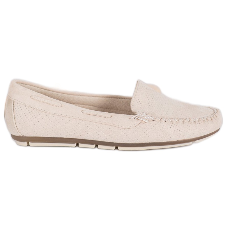 Clowse Beige Slipper mit Wildleder