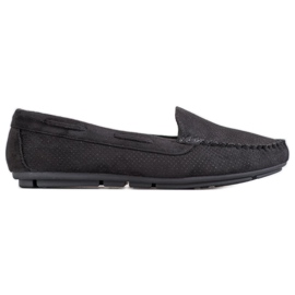 Clowse Schwarze Wildleder-Loafer