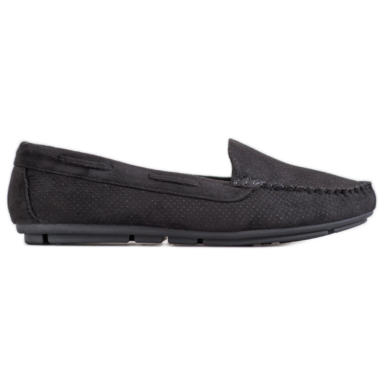 Clowse Schwarze Wildleder-Loafer