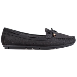 Clowse Schwarze Loafer mit Schleife
