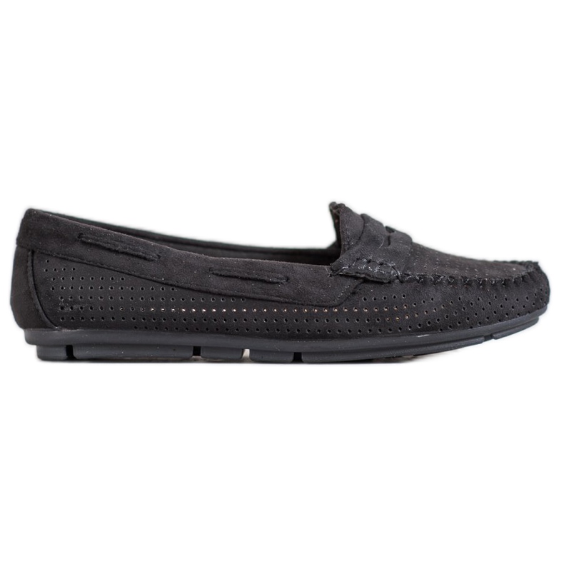 Clowse Textil-Loafer schwarz