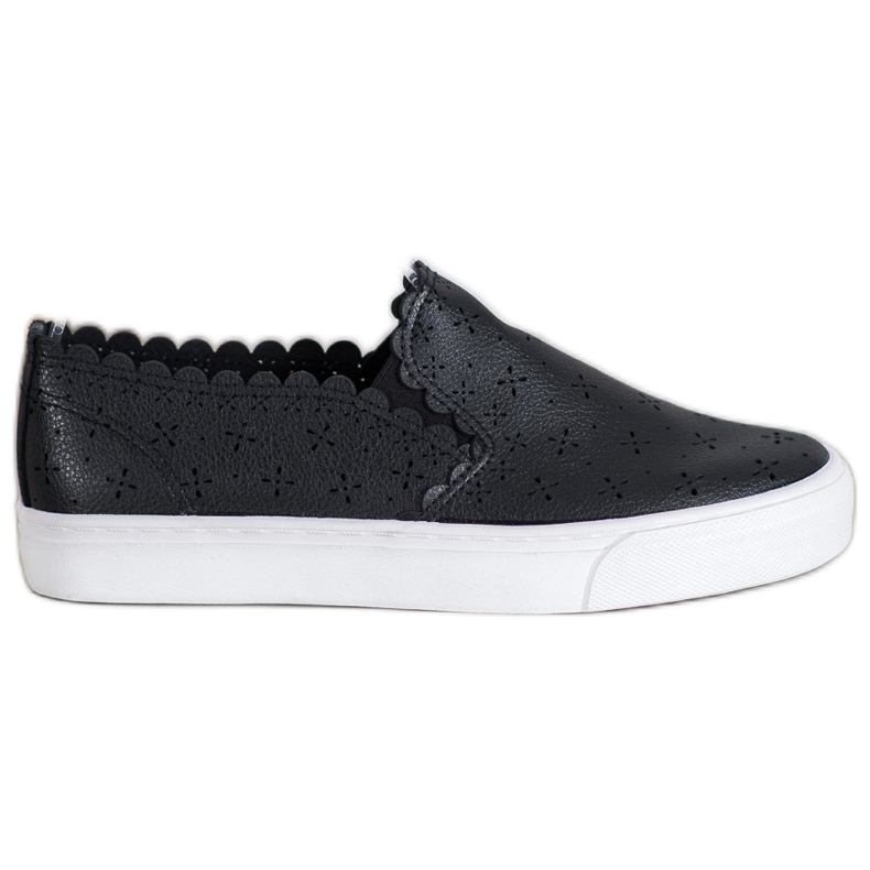 J. Star Slip-On-Sneakers aus Öko-Leder schwarz