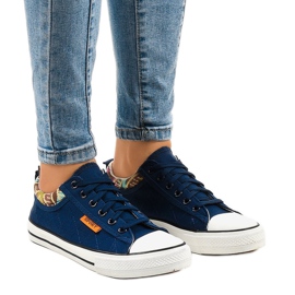 Klassische marineblaue Sneaker W11