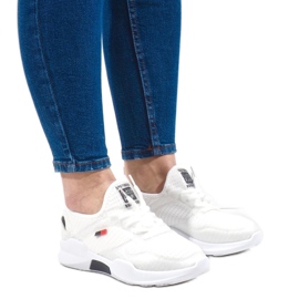 Weiße Damen Sportschuhe SH801-9-D