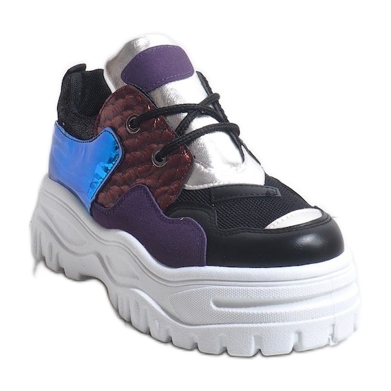 Schwarze modische Sport-Sneaker R-458