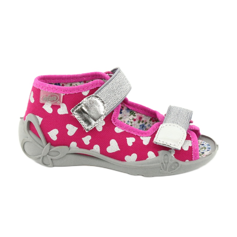 Befado Kinderschuhe 242P104 rosa grau