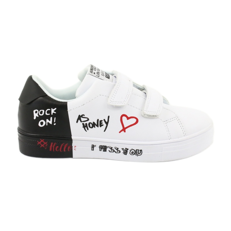 American Club ES05 weiße und schwarze Turnschuhe