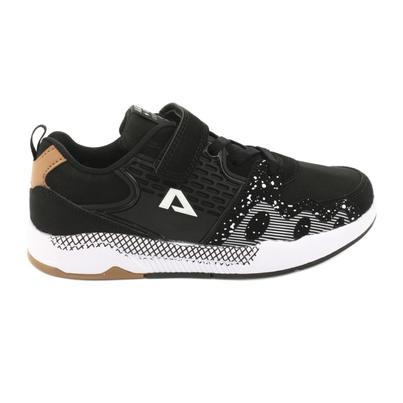American Club Kindersportschuhe BS03 schwarz weiß
