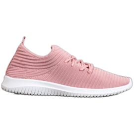 SHELOVET Slip-On Schuhe aus Textil rosa