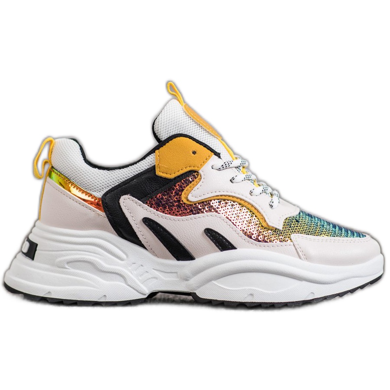 Weide Modische Sneaker mit Pailletten mehrfarbig