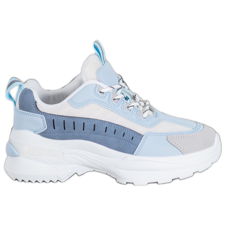 SHELOVET Modische Schuhe auf der Plattform blau mehrfarbig