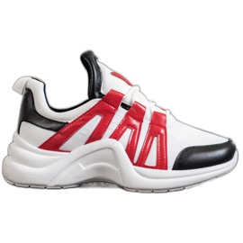 SHELOVET Bequeme Fashion Sneakers weiß mehrfarbig