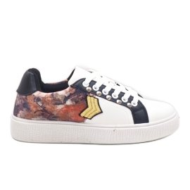 Weiße Turnschuhe reich verziert 792-Y