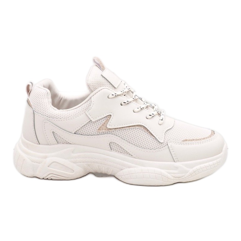 Beige modische Damen Sportschuhe 7939-SP