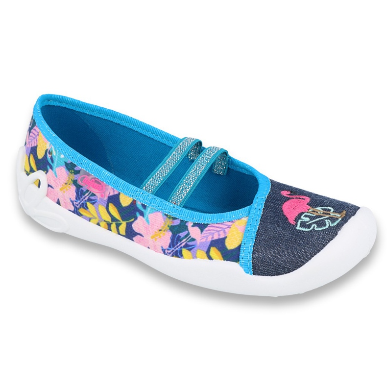 Befado Kinderschuhe 116Y270 blau rosa grau mehrfarbig