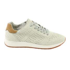 American Club AA04 Ledersportschuhe beige