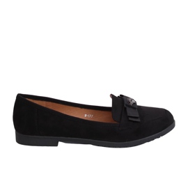 Schwarze Damen-Loafer W-177 Schwarz
