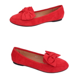 Loafer mit Schleife rot B2028 Rot