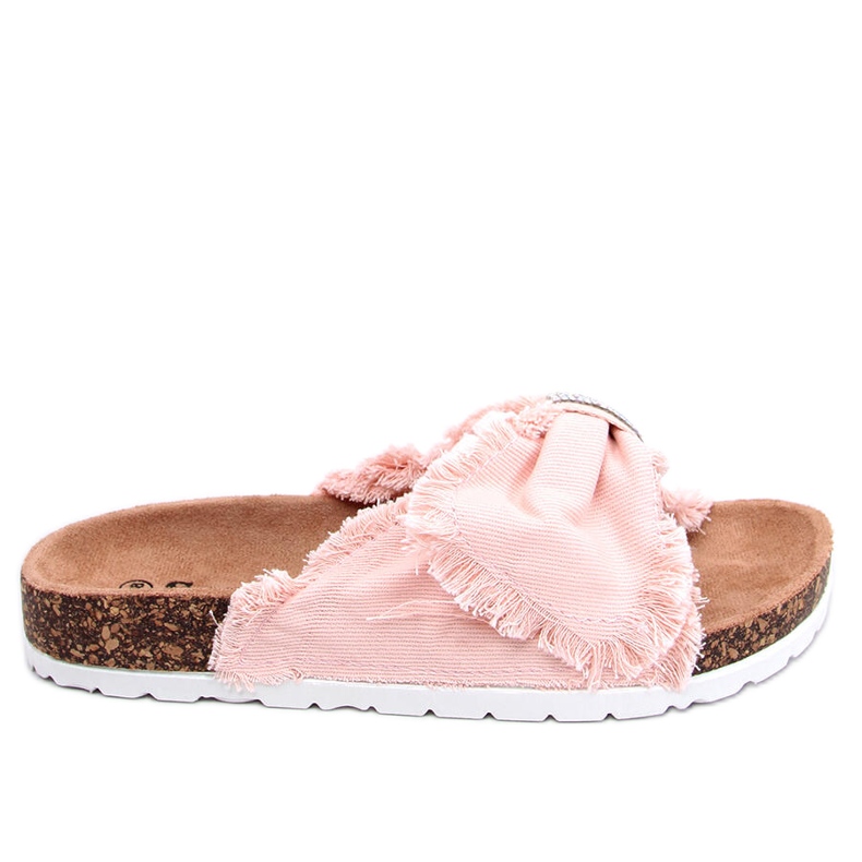 Canvas-Hausschuhe auf dem Korkrosa BG60P Pink
