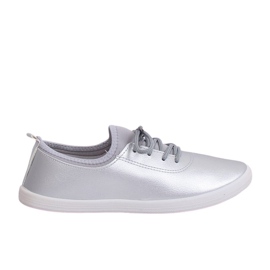Silberne Damen-Sneaker W9782 Silber grau