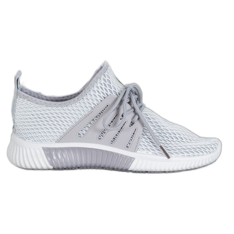 SHELOVET Stylische Schuhe mit Mesh grau