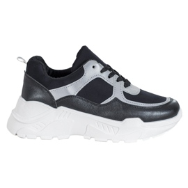 SHELOVET Klassische schwarze Turnschuhe