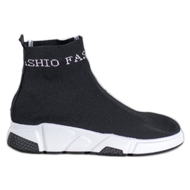 SHELOVET Mode Slip-On Schuhe schwarz