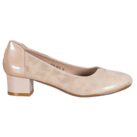 VINCEZA Textilpumps golden