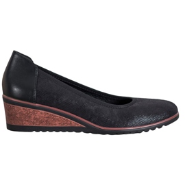 Elegante VINCEZA Ballerinas schwarz