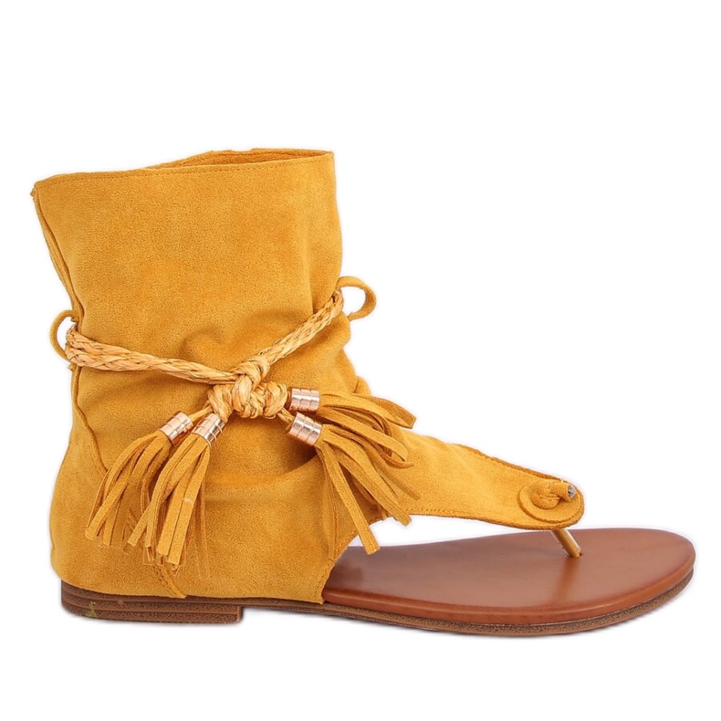 Flip-Flops mit Oberteil Honig SL1011 Gelb