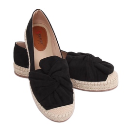 Schwarze Damen Espadrilles LL-219P Schwarz
