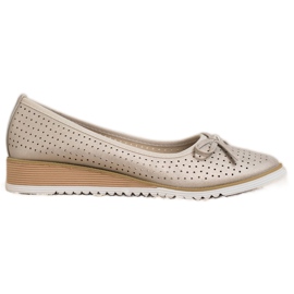 Goodin Durchbrochene Keilpumpen golden