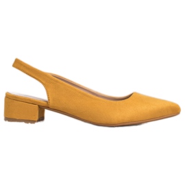 Goodin Pumps mit entdecktem Absatz gelb