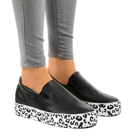 Schwarze WNH-3 Slip-On-Sneakers