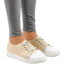 Beige klassische Sneakers QW8371-3