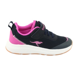 Kangaroos18507 Marine/Pink Sport Kinderschuhe blau