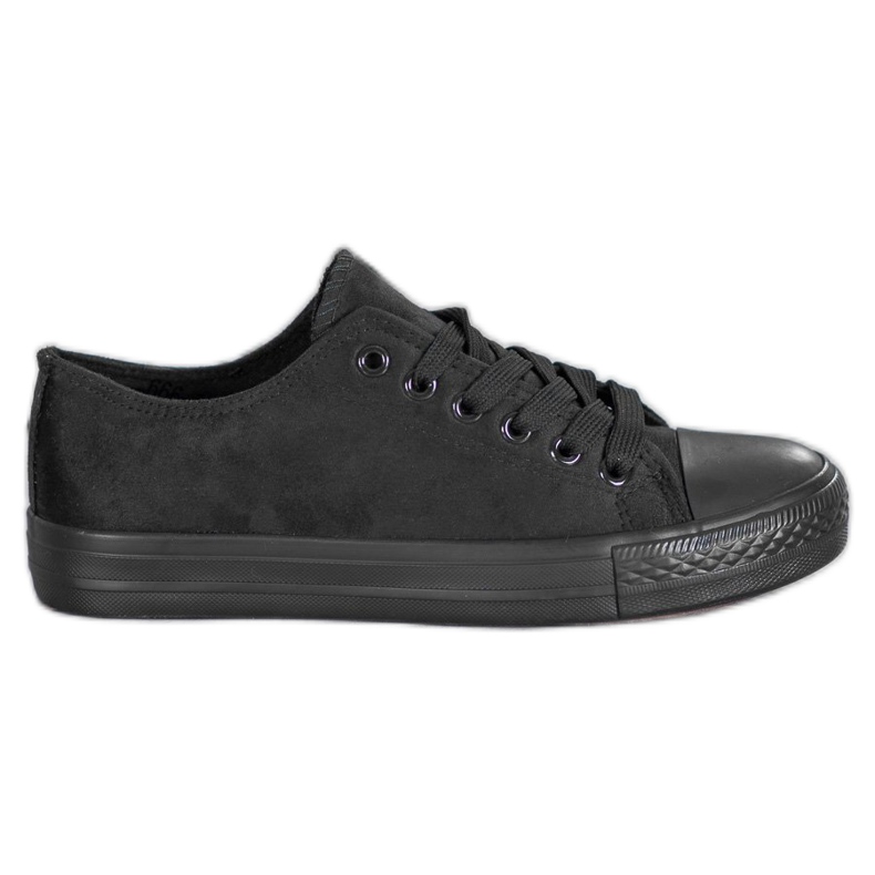SHELOVET Wildleder Sneakers schwarz