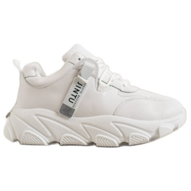 Bella Paris Weiße Sneaker zum Schnüren