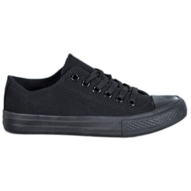 SDS Textil-Sneakers schwarz