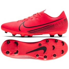 Nike Mercurial Vapor 13 Club Fg Mg M AT7968-606 Fußballschuhe mehrfarbig orangen und rottöne